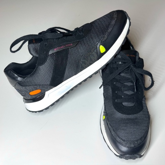 MICHAEL Michael Kors Men’s MONROE  Black Trainer Sneakers Size- 11 - Picture 1 of 10